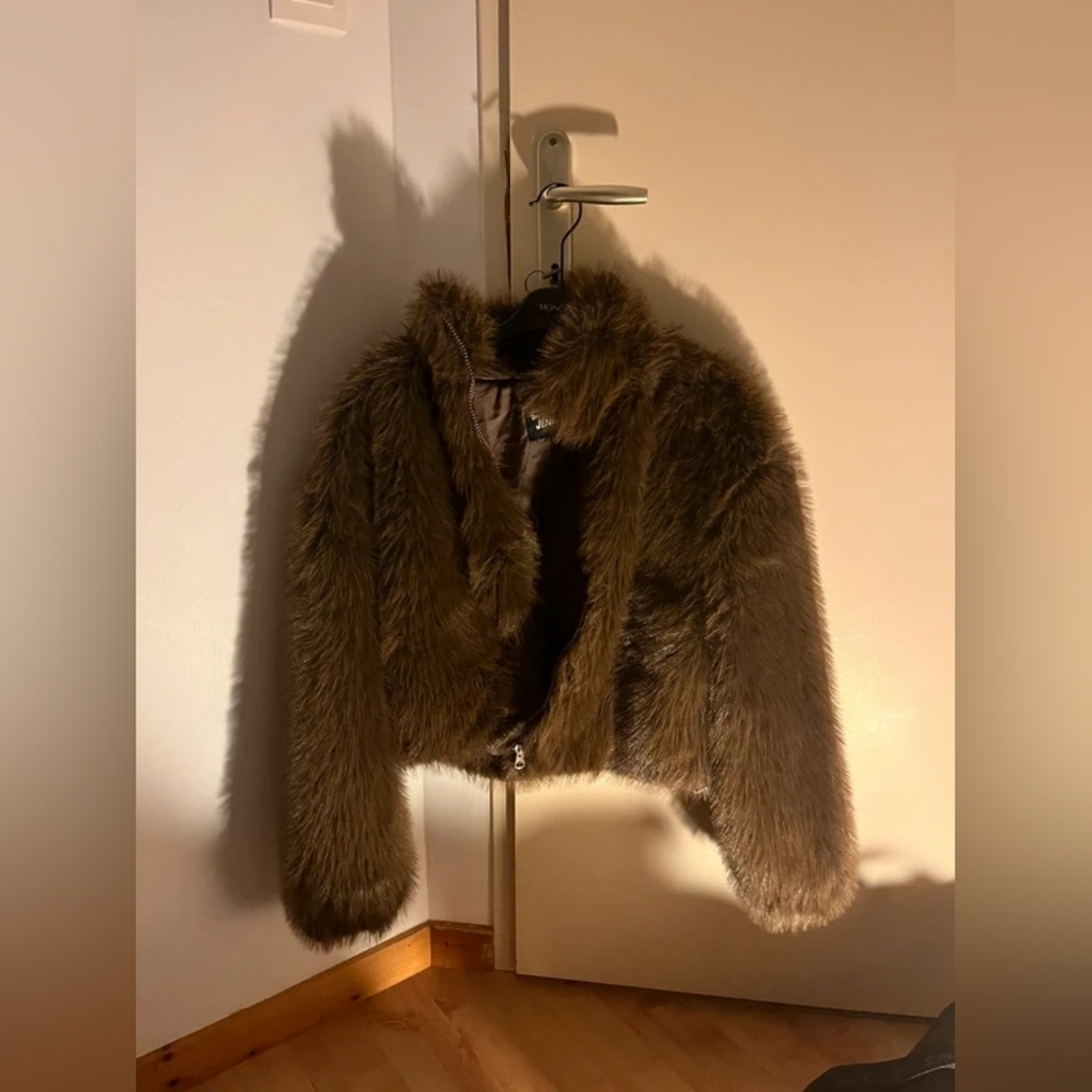 Brown Faux Fur Jacket